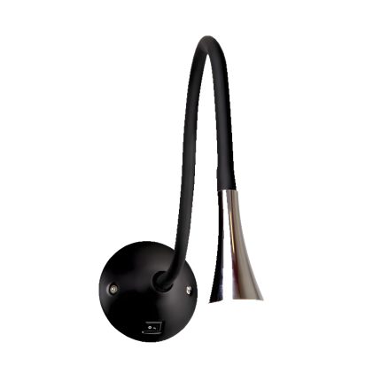 Philips 48042 Bedside Light 3W LED Black 30K