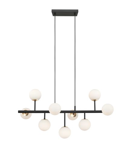 Philips 800008 Philips STELLAR Chandelier 9 Head Black & French Gold